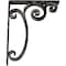 Ekena Millwork Avery Wrought Iron Bracket, (Triple center brace), Antiqued Warm Silver 2"W x 12"D x 15"H BKTM02X12X15TAVAWS - alternate 7